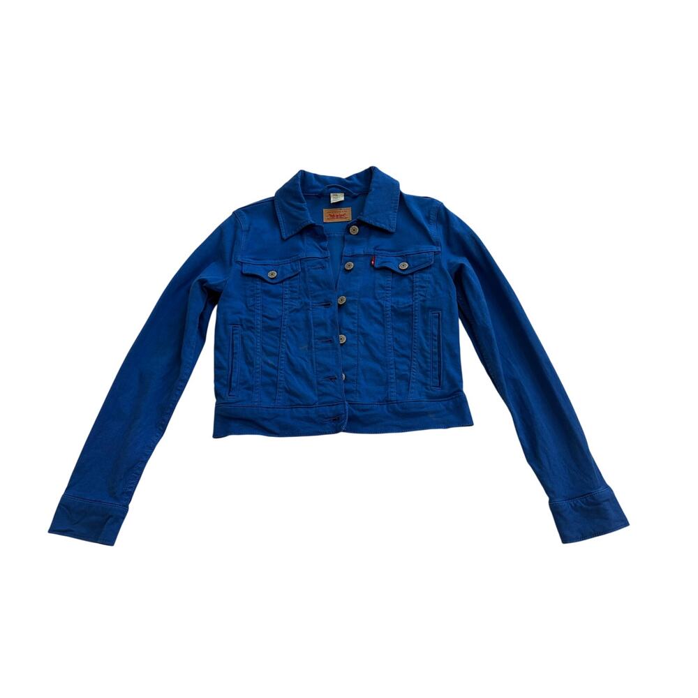 Levi's women Blue Button Up Collard Jacket Size XS
